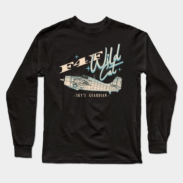 F4F Wildcat | WW2 Plane Long Sleeve T-Shirt by Distant War